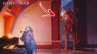 KRATOS SHUTS THE DOOR AND TELLS MIMIR SOMETHING SHOCKING  GOW RAGNAROK NG [upl. by Hanikehs]