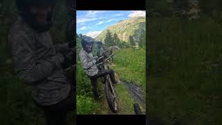 My most embarrassing fall La Thuile Italy mtb mtblife [upl. by Einahpts366]