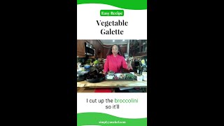 Easy Vegetable Galette Recipe shorts [upl. by Egrog]