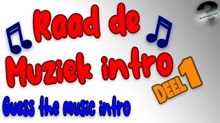 MUZIEK INTRO QUIZ  Raad de Intro [upl. by Notsur]