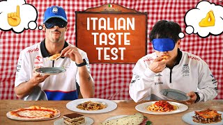 Daniel Ricciardo vs Yuki Tsunoda vs Italian Food  Italian Food Tasting Test [upl. by Ozner]