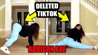 Addison Rae deleted TikToks [upl. by Atinus699]