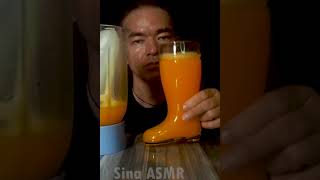 asmr so satisfaying orange drink notalking viralvideo mukbang drinkingsoda [upl. by Ednyl]