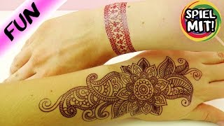 TATTOO SELBER MACHEN  Henna Mandala Design  Sind KATHI  NINA TÄTOWIERT [upl. by Sears]