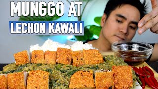 LECHON KAWALI AT GINISANG MUNGGO  MUKBANG PHILIPPINES  filipino food  PINOY MUKBANG [upl. by Keithley129]