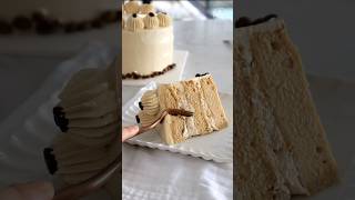 Super Moist White Chocolate Mocha Cake buttercake cake cakerecipe dessert [upl. by Ellatsyrc]