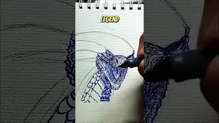 Godzilla Drawing ✍️ Whos Next shorts howtodraw godzilla [upl. by Ahsinrad]