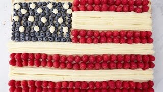 How to Make Inas American Flag Cake  Food Network [upl. by Hailed501]