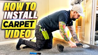 How To Install Carpet  Easy Step By Step Beginners Guide [upl. by Alyled]