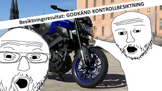 SISTA MOTOVLOGGEN FÖR I ÅR BESIKTAR MT125AN  GAMBEX [upl. by Selrhc177]