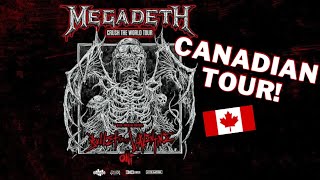 The 2023 Megadeth Crushing The World Tour Bands  Setlist [upl. by Hake]