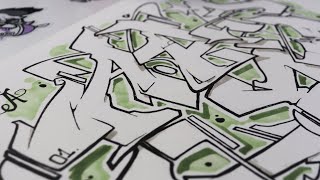 How to draw Graffiti letter A 6 Different ways [upl. by Mohun762]