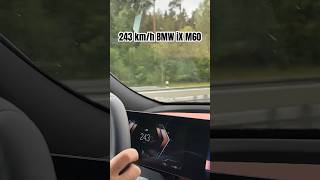 Reaching 243 kmh with the BMW iX M60 on the Autobahn [upl. by Champagne690]