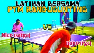 🏓latihan bersama Nicosatgavs nonorgcpingpongmania bantusubsribe [upl. by Connie]