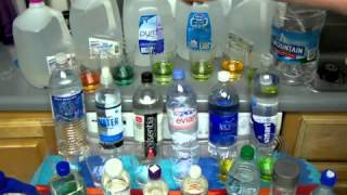 ANALYZING amp COMPARING 20 BRANDS OF BOTTLED WATER TESTED FOR pH 61 421 596 390 [upl. by Anirdnaxela]