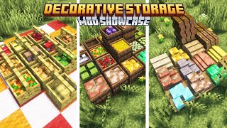 DECORATIVE STORAGE in Minecraft Full Mod Showcase [upl. by Ybbor]