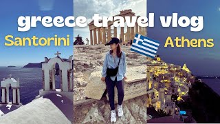 greece travel vlog 🇬🇷 first time in santorini and athens places to visit and things to do 希腊旅游 [upl. by Annawd]