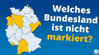 Allgemeinwissen Bundesländer  Geographie  Einstellungstest [upl. by Ellatnahc]