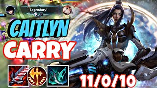 WILD RIFT ADC  S FULL CRIT CAITLYN ADC NEW BUILD GAMEPLAY [upl. by Doig]