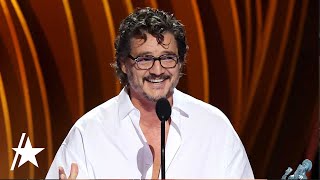 Pedro Pascal Quips He’s ‘Drunk’ In Wild SAG Awards Speech [upl. by Roselle]