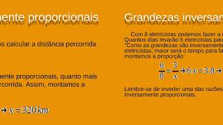 Grandezas diretamente e inversamente proporcionais [upl. by Jerrine]