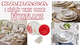 KARACA 6 KİŞİLİK YEMEK TAKIMI ve FİYATLARI  Günlük Kullanıma Uygun 6 Kişilik Yemek Takımları [upl. by Juback]