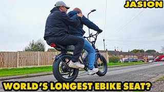 1200 WATT RETRO EBIKE GOES OVER 50KPH WITH 2 ADULTS [upl. by Holle]