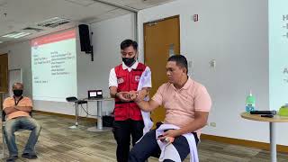 First Aid Training  Bandaging head toe prc redcross [upl. by Haraj]