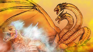 Ghidorah tiamat vs shimo skar king  TRAILER  Gojiramania  Ghidorah shimo tiamat skar king [upl. by Schroth]