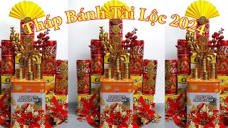 DIY Mẫu Tháp Bánh Nước Ngọt Tài Lộc Tết 2024 [upl. by Keller]