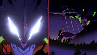 Neon Genesis Evangelion  MultiAudio Clip Unit 01 Awakens  Netflix Anime [upl. by Raimes222]