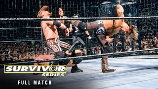 FULL MATCH Firstever Elimination Chamber Match Survivor Series 2002 [upl. by Ahsemrac]