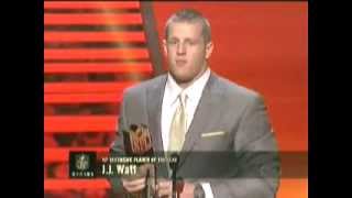 NFL Honors Awards 2013 JJ Watt Wins Defensive Player Of The Year [upl. by Saiasi]