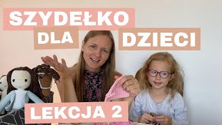 Szydełkowanie dla dzieci  lekcja 2  półsłupki i kwadrat na szydełku [upl. by Licna]