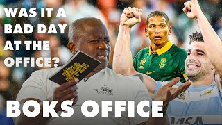 What went wrong for Springboks against Argentina  Boks Office [upl. by Novar]