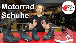 Motorradschuhe Unser Ratgeber zu Sicherheit und Einsatzbereichen [upl. by Parish]