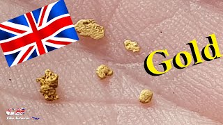 River gold found in the UK  MrDazP1s Gold Panning experience [upl. by Acemaj]