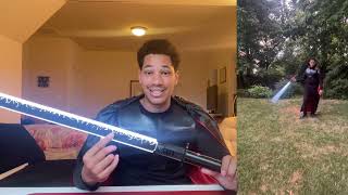 artsabers Darksaber SE Neopixel UNBOXING  REVIEW [upl. by Nesahc406]