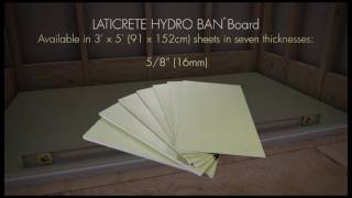 HYDRO BAN® PreSloped Shower Pan Board and Grate Installation Video [upl. by Hannahs]