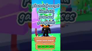 Collecting donations for blox fruits perm and gamepasses subscribe roblox [upl. by Enyar]