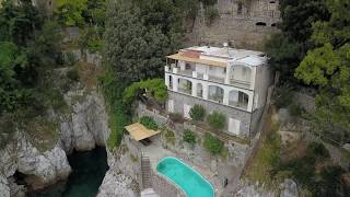 Amalfi Coast Seafront Property For Sale with parking guest home pool and boat access [upl. by Warenne]