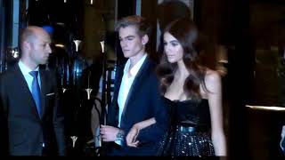 Kaia and Presley Gerber  Paris september 29 2017 on their way to Omega Gala [upl. by Tuck840]