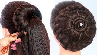 8 easy juda hairstyles for gown lehenga amp saree  new hairstyle for girls  trending hairstyles [upl. by Seniag]