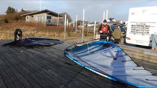 The road to IFCA windsurf world championship 2024 5 A hole in the ice big stuff training session [upl. by Eityak256]