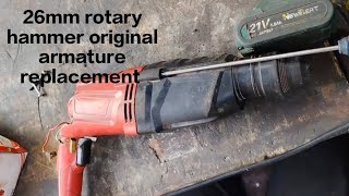 26mm rotary hammer drillking powertool armature replacementgenuine kingbest rotary 26mm [upl. by Najed]