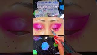 🤱Barbie eyemakeup 🤗🤩barbie creative art makeupideas youtubeshorts shortsvideo Nkmakeover25 [upl. by Zacek809]