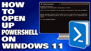 How To Open Up PowerShell on Windows 1011 Guide [upl. by Dercy]