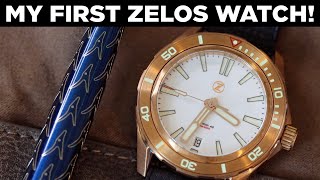 EARLY UNBOXING amp REVIEW of an UNRELEASED ZELOS Bronze Swordfish 40mm [upl. by Bonar]