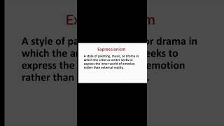 Expressionism  Literary movement  art movement  in Hindi shorts shortvidio [upl. by Va]