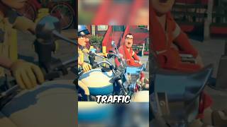 Wheelchair Racer vs Traffic Cop The Ultimate Showdown 🚦🦽🏍️ [upl. by Imogene]